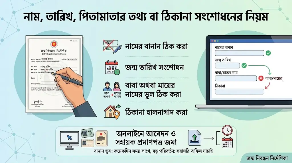 জন্ম নিবন্ধন যাচাই, আবেদন ও সংশোধন: ২০২৬ সালের পূর্ণাঙ্গ গাইড