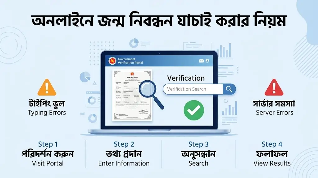 জন্ম নিবন্ধন যাচাই, আবেদন ও সংশোধন: ২০২৬ সালের পূর্ণাঙ্গ গাইড